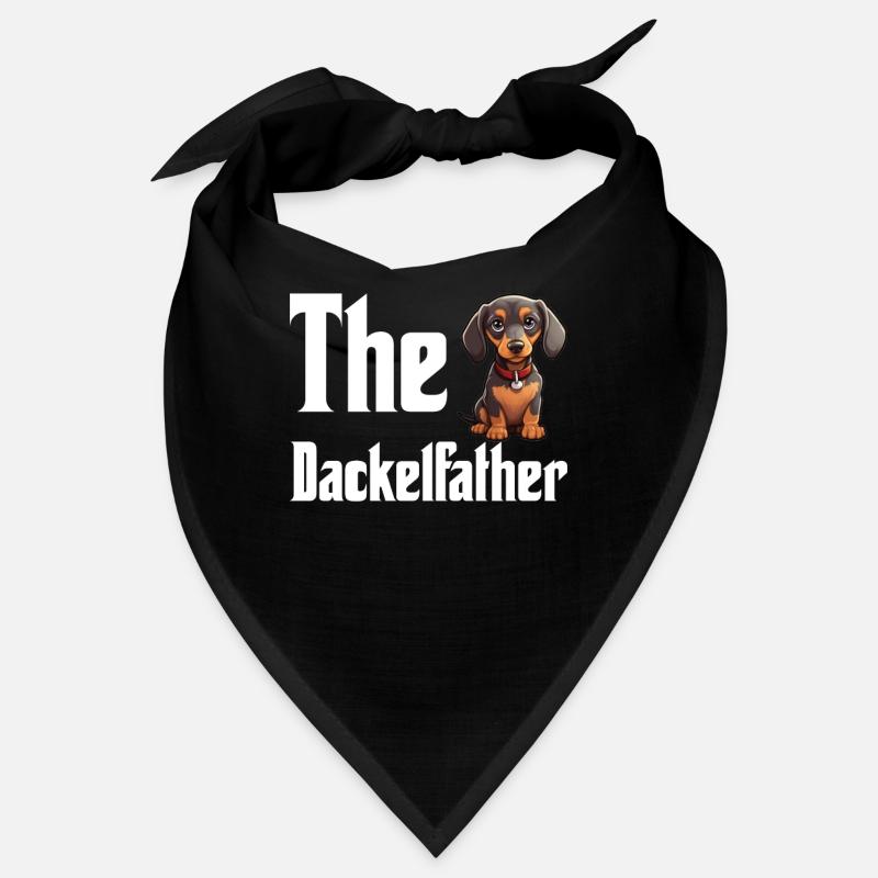 Dachshund Father, drôle de design de père teckel Bandana