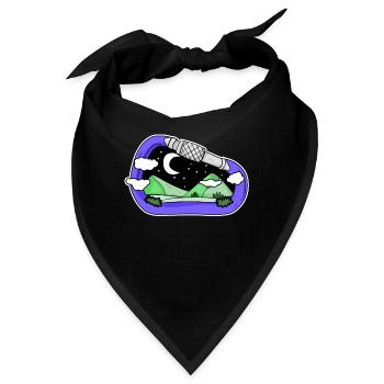 Karabiner Karabinerhaken Berg Berge Berggipfel - Bandana - Schwarz - Vorne