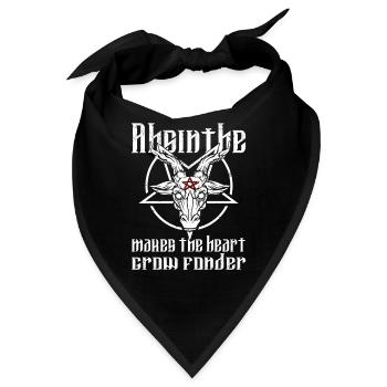 Satan Beelzebub Teufel Gothic Pentagram Mystisch - Bandana - Schwarz - Vorne