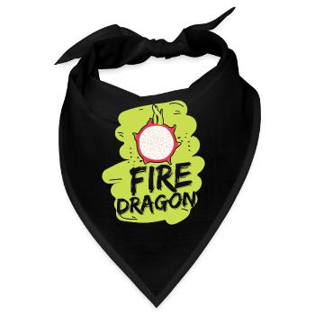 Fire Dragon Fruit - Bandana - Schwarz - Vorne