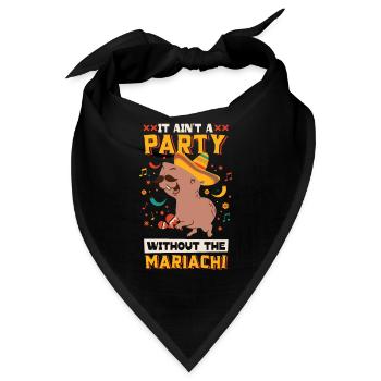 Capybara Mariachi Cinco de Mayo Fiesta - Bandana - Schwarz - Vorne