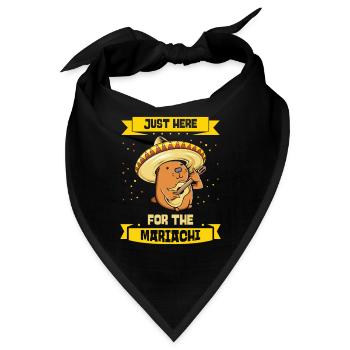 Capybara Mariachi Cinco de Mayo Fiesta - Bandana - Schwarz - Vorne