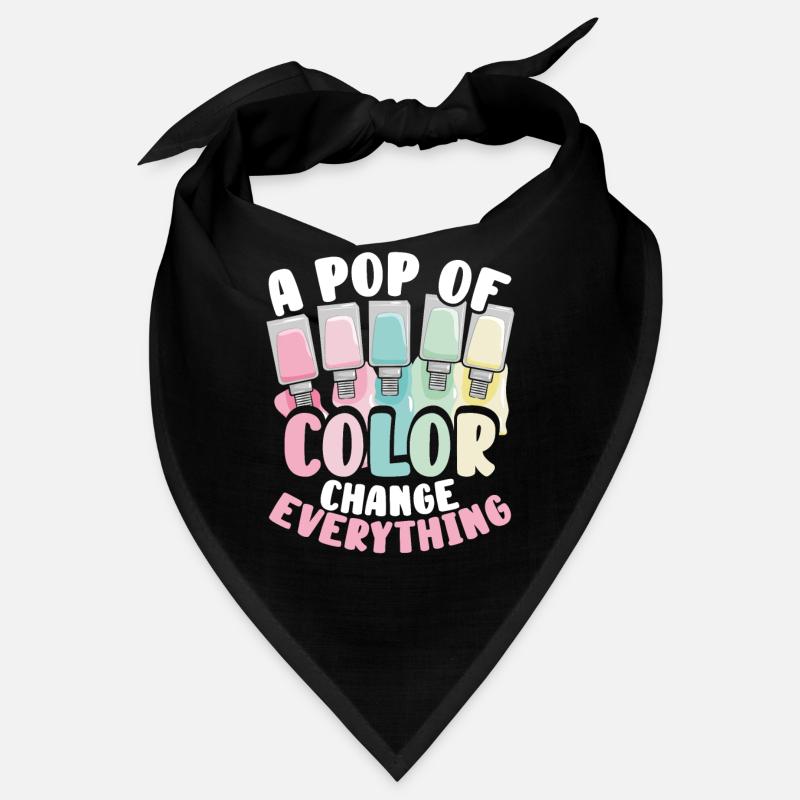 A splash of color changes everything - Bandana - black