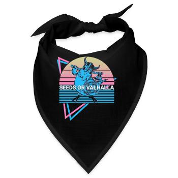 Wellensittich Sittich Retro - Bandana - Schwarz - Vorne