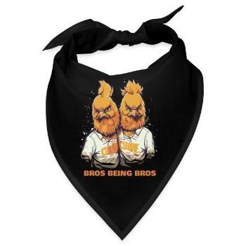 Bros unter sich: Die Hühner Brüder - Bandana - Schwarz - Vorne