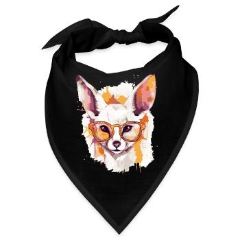 Alo der Fennek - Bandana - Schwarz - Vorne