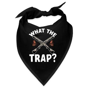 Trapschießen Skeet Tontaubenschießen - Bandana - Schwarz - Vorne