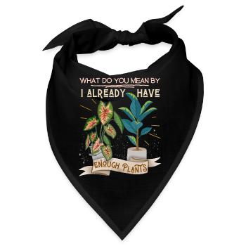 Plant-Daddy, Plant-Mommy, Plant Lover Topfpflanzen - Bandana - Schwarz - Vorne