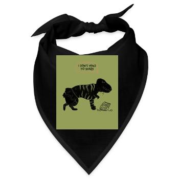 ES MACHT MIR NICHTS AUS, ZU TEILEN - Bandana - Schwarz - Vorne