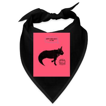WAS ERWARTET MICH AN MEINEM GEBURTSTAG? - Bandana - Schwarz - Vorne