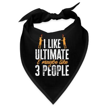 Ultimate Frisbee Wurfscheibe - Bandana - Schwarz - Vorne