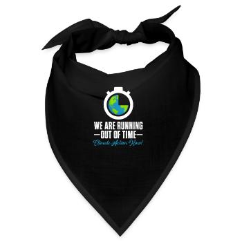 Klimawandel - Bandana - Schwarz - Vorne