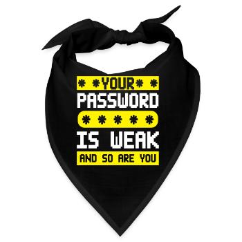 Cybersicherheit Hacking IT - Bandana - Schwarz - Vorne