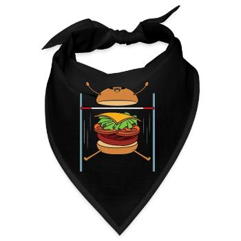 Burger Hochsprung - Bandana - Schwarz - Vorne