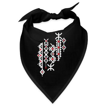 AMAZIGH BERBER KABYLE Z AMAZIGH KABYLE MOTIV - Bandana - Schwarz - Vorne