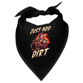 Dirt Bike Dirt Bike Riding Motocross Dirt Biking - Bandana - Schwarz - Vorne