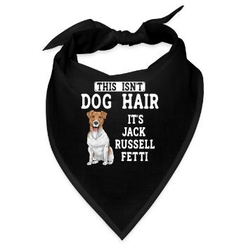 Jack Russell Terrier - Bandana - Schwarz - Vorne