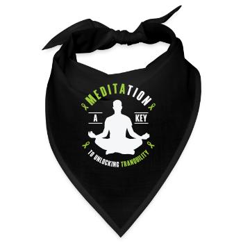 Monat des Bewusstseins für geistige Gesundheit, - Bandana - Schwarz - Vorne