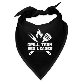 Barbecue Vatertag Barbecue Liebhaber Grillen Papa - Bandana - Schwarz - Vorne