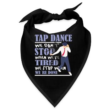 Funny Tap Dancing - Tap Dance - Bandana - Schwarz - Vorne