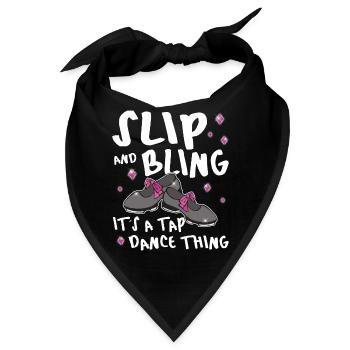 Funny Tap Dancing - Tap Dance - Bandana - Schwarz - Vorne