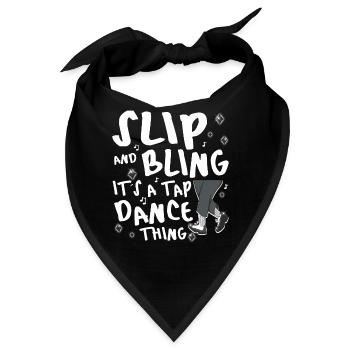 Funny Tap Dancing - Tap Dance - Bandana - Schwarz - Vorne