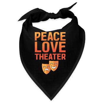 Theater Broadway Musical Liebhaber - Bandana - Schwarz - Vorne