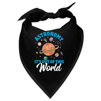 Astronomie Es ist nicht von dieser Welt Astronom - Bandana - Schwarz - Vorne