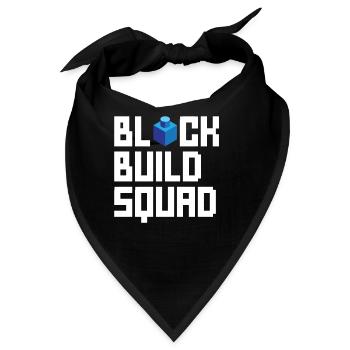 Blockgebäude-geburtstagsdesign Mit Bausteinen - Bandana - Schwarz - Vorne