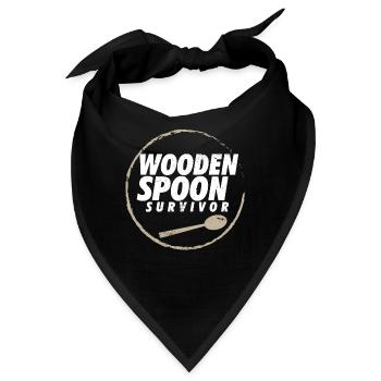 Wooden Spoon Survivor Meme Proud Italian Funny - Bandana - Schwarz - Vorne