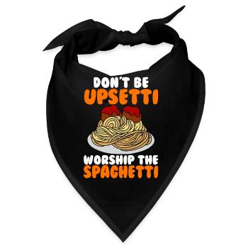 Das fliegende Spaghettimonster - Bandana - Schwarz - Vorne