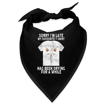 Tut mir leid, dass ich spät Hausfrau putzt Hausfrau Hausfrau - Bandana - Schwarz - Vorne