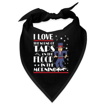 Tap Dance - Clogging Dance - Tap Dancer - Bandana - Schwarz - Vorne