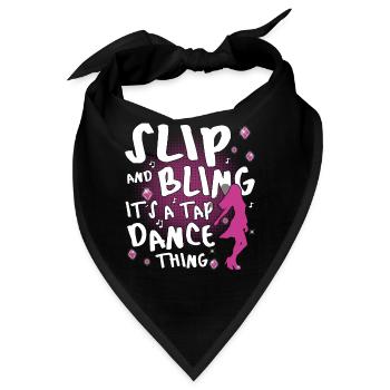 Tap Dance Queen - Funny Tap Dancing - Bandana - Schwarz - Vorne