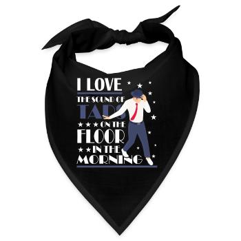 Tap Dance - Tap Dancing Teacher - Bandana - Schwarz - Vorne
