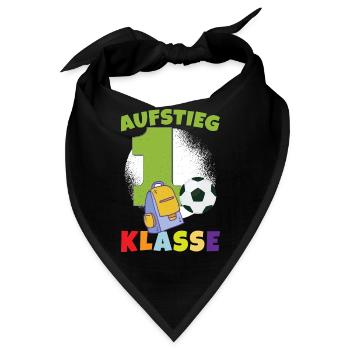 Aufstieg 1. Klasse - Bandana - Schwarz - Vorne