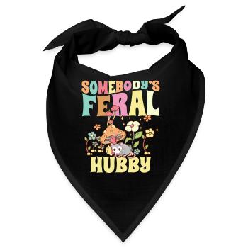 Somebody's Feral Hubby Wild Family Opossum - Bandana - Schwarz - Vorne