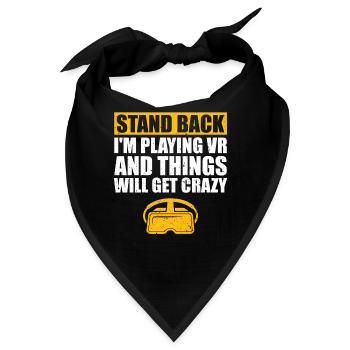 Virtual Reality VR Geschenk - Bandana - Schwarz - Vorne
