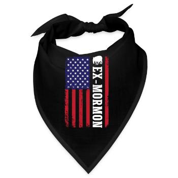 Tapir Exmo Patriotisch Postmormonisch Anti LDS - Bandana - Schwarz - Vorne