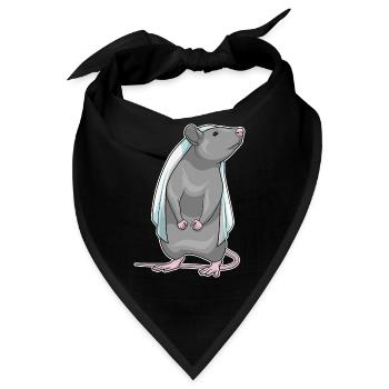 Ratte Braut Schleier Hochzeit - Bandana - Schwarz - Vorne