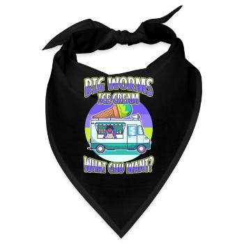 Big worms ice cream truck - Bandana - Schwarz - Vorne
