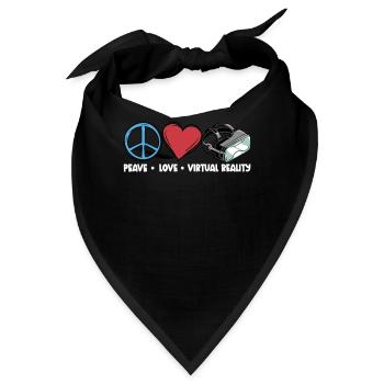Virtual Reality VR Geschenk - Bandana - Schwarz - Vorne