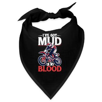 Dirt Bike Dirt Bike Riding Motocross Dirt Biking - Bandana - Schwarz - Vorne