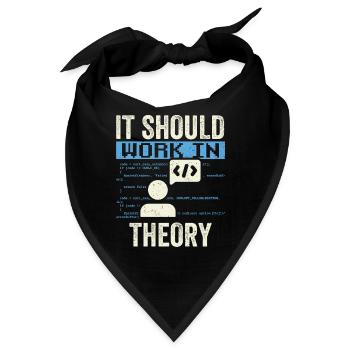 In Der Theorie Sollte Es Funktionieren Code Coding - Bandana - Schwarz - Vorne