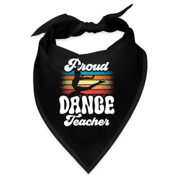 Stolze Tanzlehrerin Tanzschule Tanzlehrer Tanzen - Bandana - Schwarz - Vorne