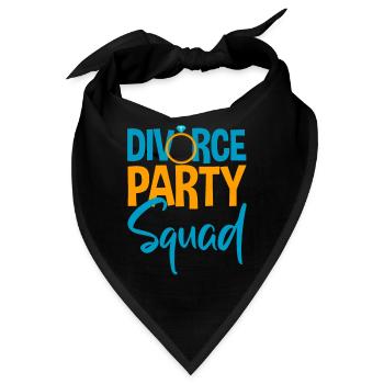 Divorce Party Squad 4 - Bandana - Schwarz - Vorne