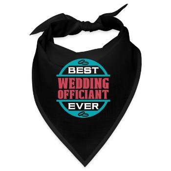 Officiant Best Ever Wedding Officiant Minister - Bandana - Schwarz - Vorne