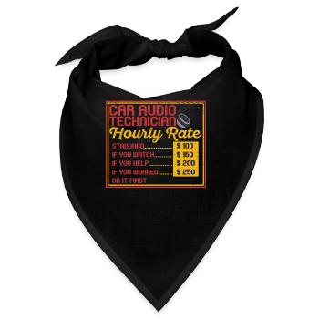 Autoradio Techniker Stereo Audiosystem Automobile - Bandana - Schwarz - Vorne