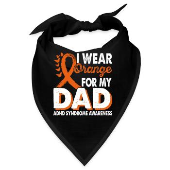 Tragen Sie Orange Für Das - Bandana - Schwarz - Vorne