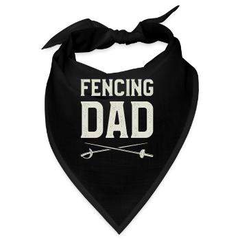 Fechten Papa Schwert Zaun Fechter - Bandana - Schwarz - Vorne